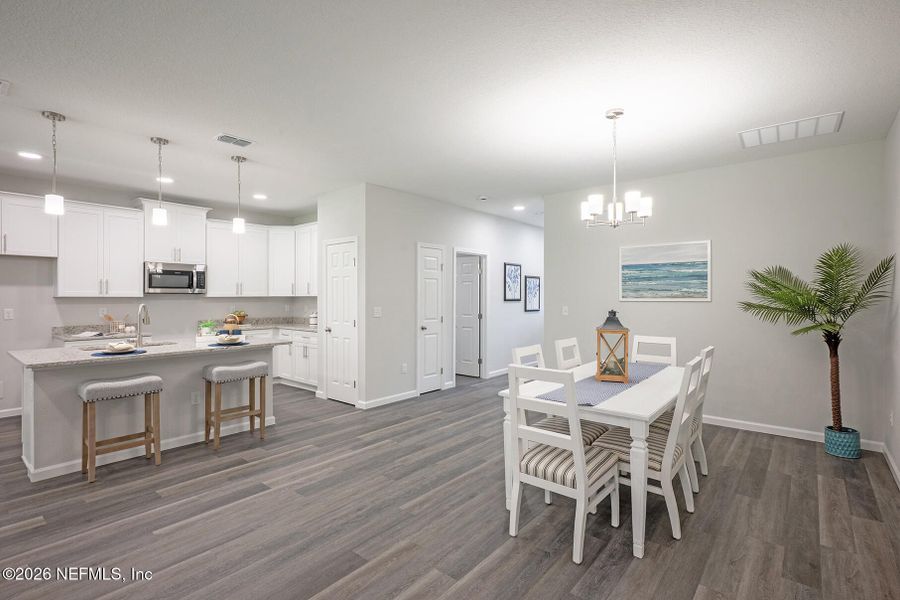 Furnished interior view inside a new home in , Jacksonville (Image 8).