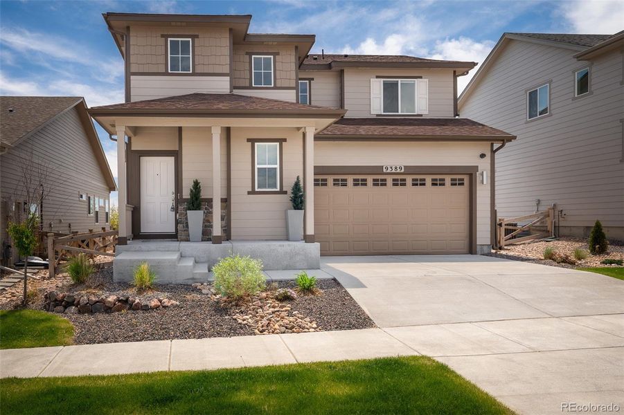Front exterior of a new home in , Colorado Springs, CO, highlighting curb appeal (Image 23).