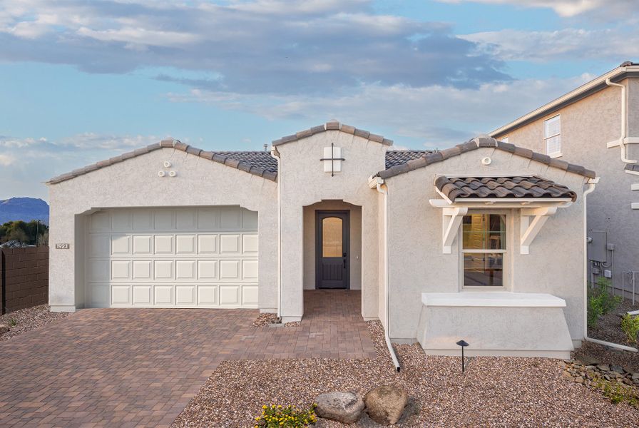 Front exterior of a home in the Verdin Discovery Collection community, located in Phoenix, AZ (Image 16).