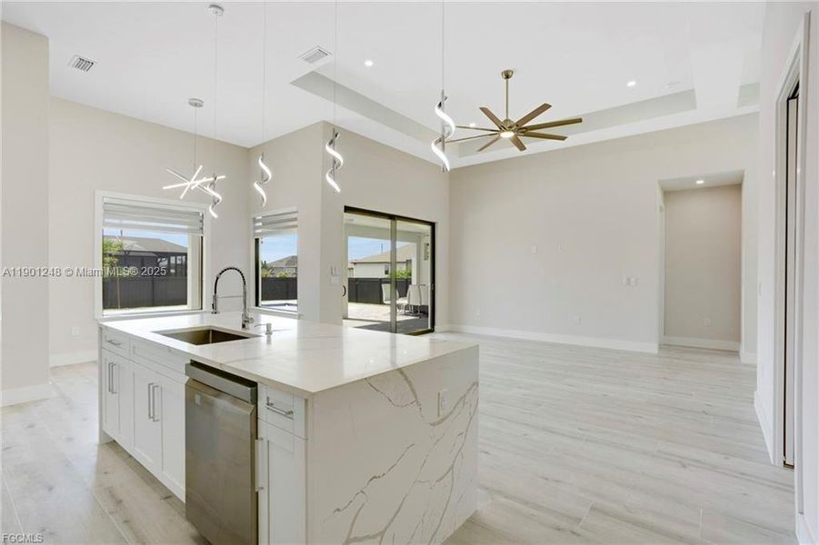 Furnished interior view inside a new home in , Cape Coral (Image 11). Furnished interior view inside a new home in , Cape Coral (Image 11).