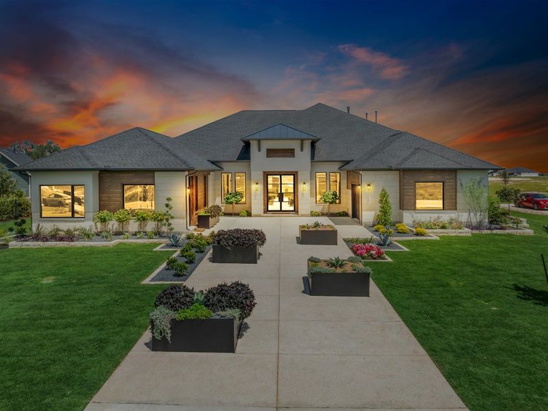 Representative exterior photo of a completed home built from the Bulverde by Scott Felder Homes in Leander Estates, Leander, TX (Image 4).