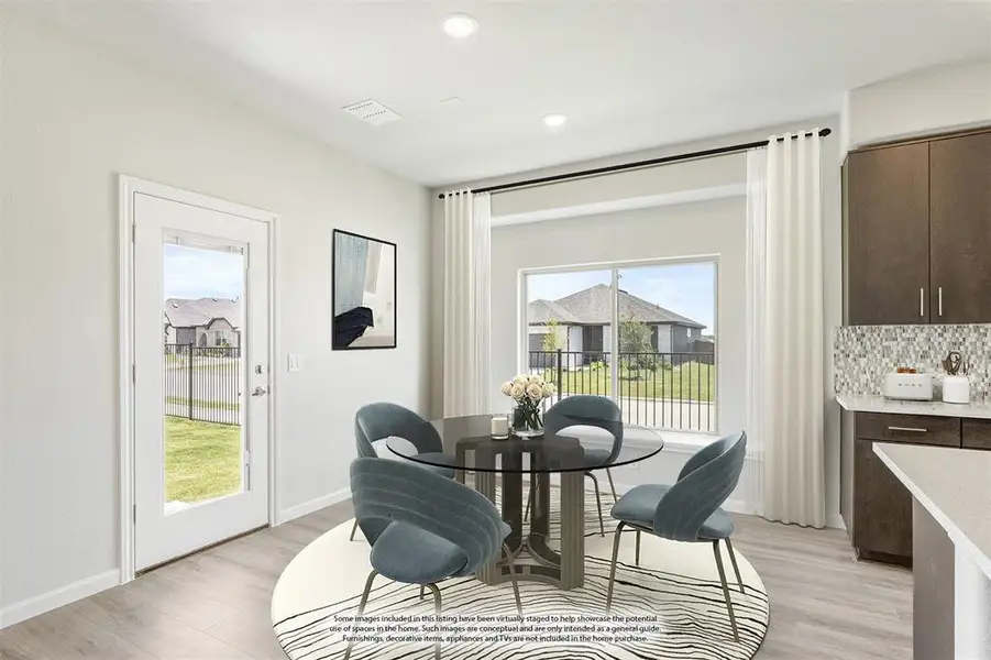 Furnished interior view inside a new home in Godley Ranch Elements, Godley (Image 9). Furnished interior view inside a new home in Godley Ranch Elements, Godley (Image 9).
