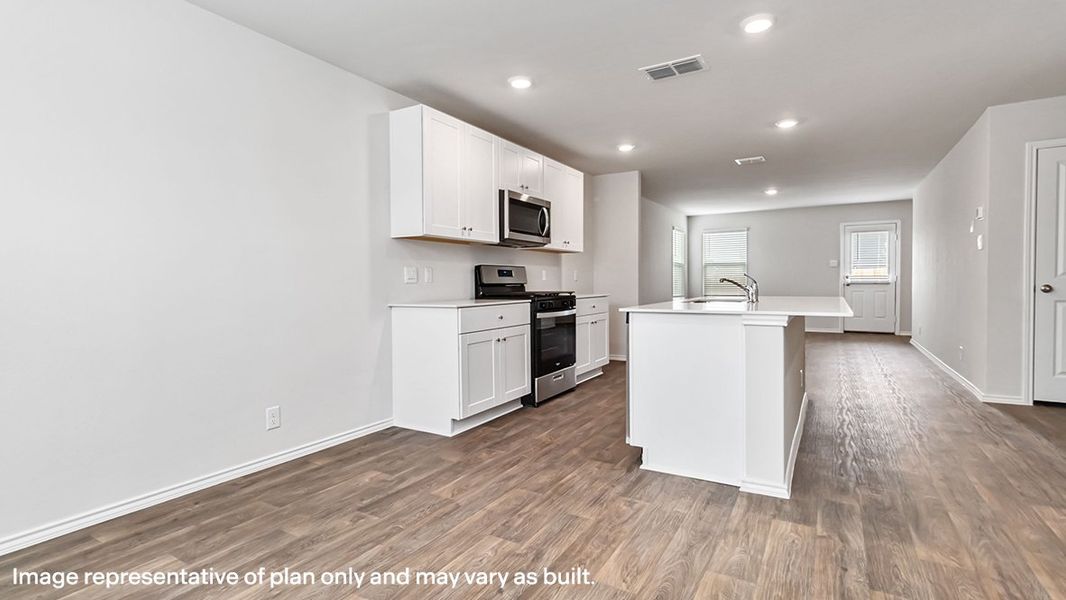 Representative furnished interior of a home built from the The Commerce by D.R. Horton in Riverstone at Westpointe, San Antonio (Image 6).