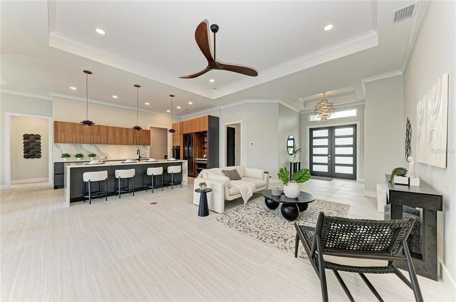 Furnished interior view inside a new home in , Punta Gorda (Image 47). Furnished interior view inside a new home in , Punta Gorda (Image 47).