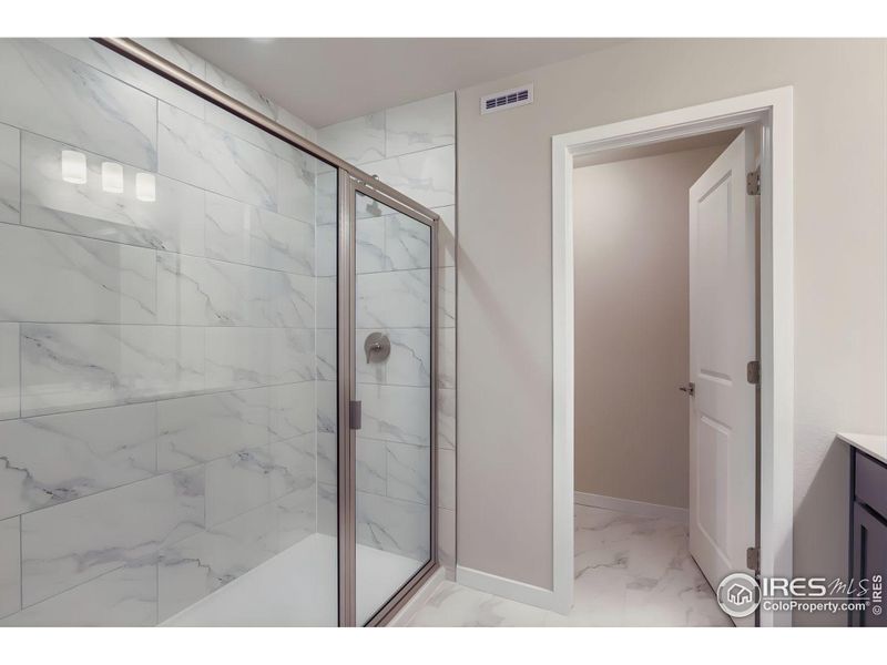 Primary shower and separate toilet Primary shower and separate toilet