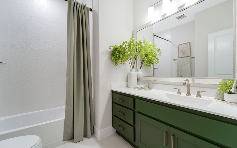 Furnished interior view inside a new home in Marvida, Cypress (Image 26).