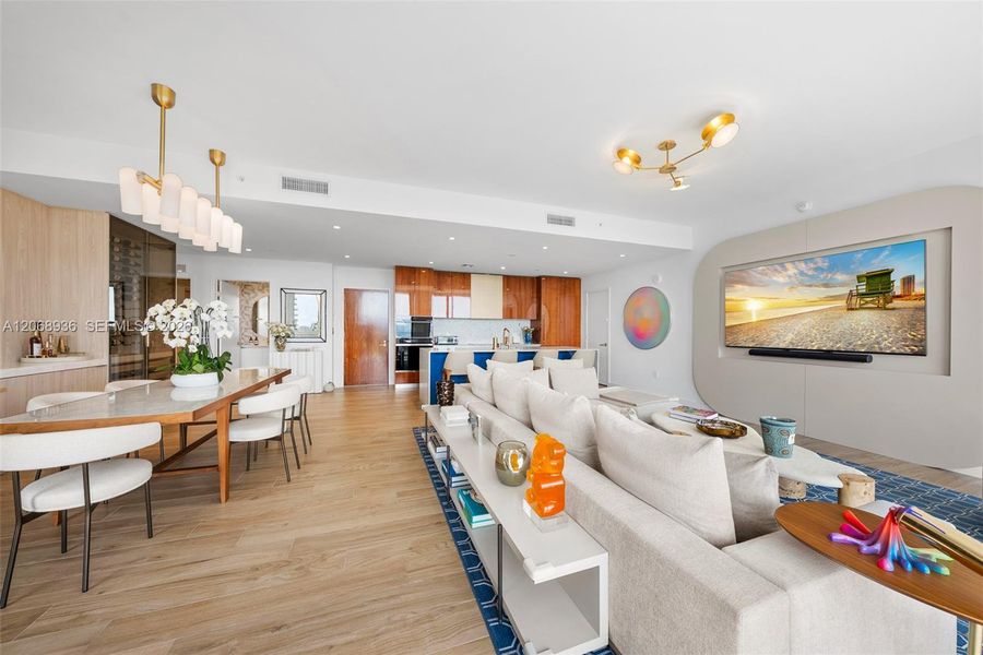 Furnished interior view inside a new home in Mr. C Residences, Miami (Image 11). Furnished interior view inside a new home in Mr. C Residences, Miami (Image 11).