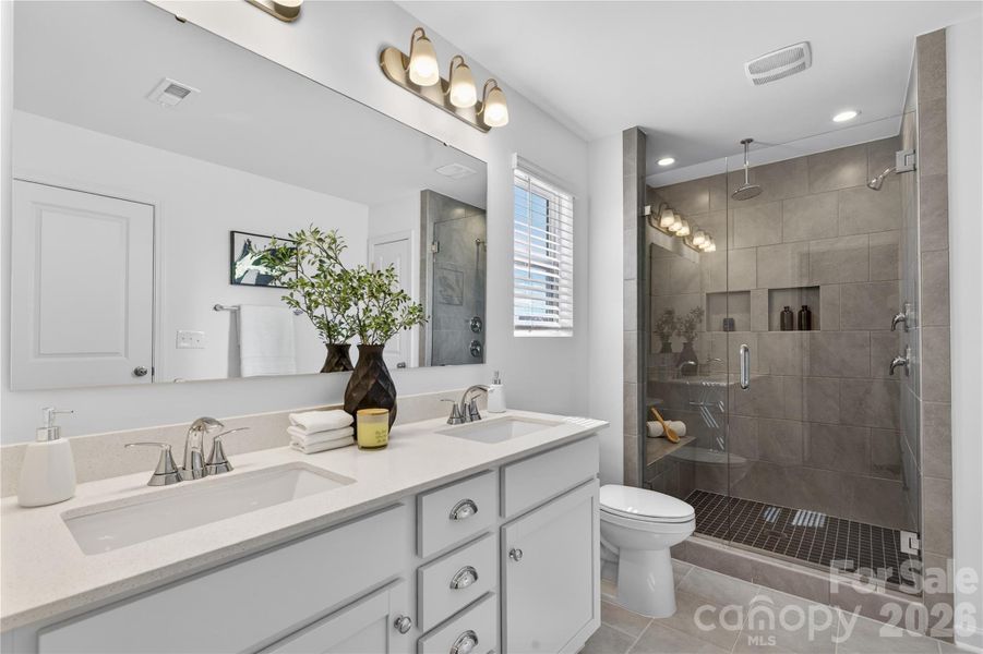 Furnished interior view inside a new home in Morgan Hills, Albemarle (Image 7).