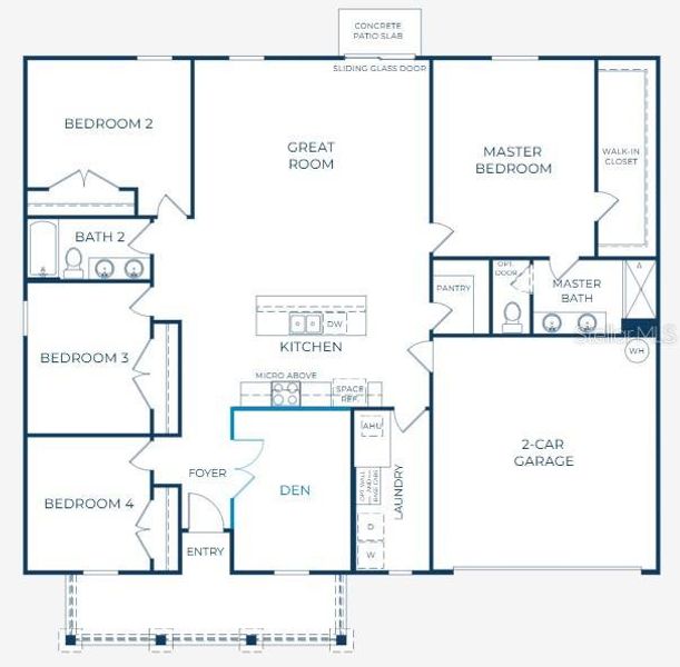 Floor Plan -Model home - actual features may vary. Floor Plan -Model home - actual features may vary.