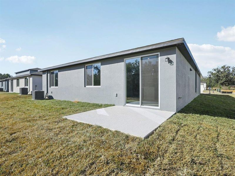 Exterior details and patio area of a home in Leyland Preserve - Classic Series, Brooksville (Image 22).