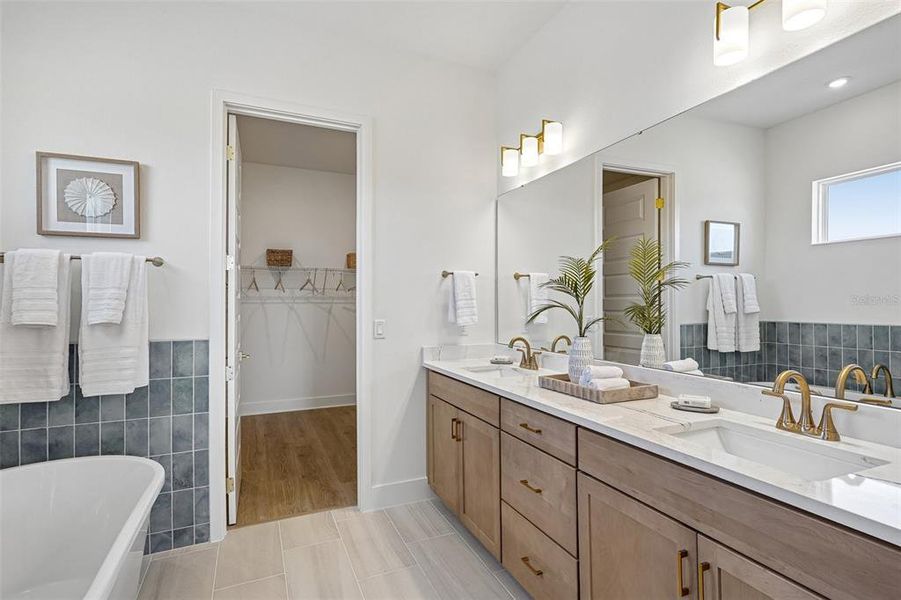 Furnished interior view inside a new home in Northlake at Ovation, Winter Garden (Image 34).