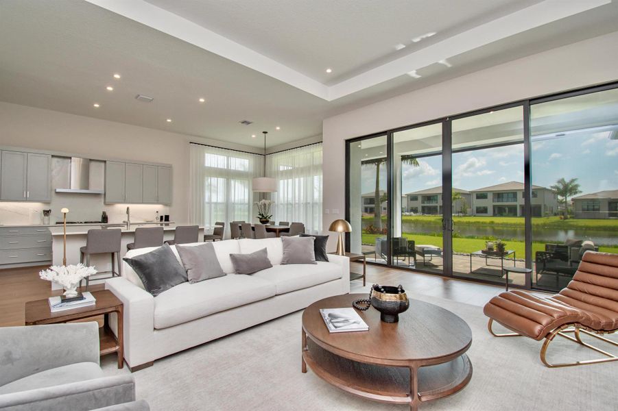 Furnished interior view inside a new home in , Boca Raton (Image 29).