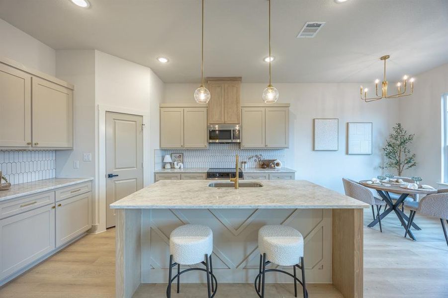 Furnished interior view inside a new home in , Fort Worth (Image 8). Furnished interior view inside a new home in , Fort Worth (Image 8).
