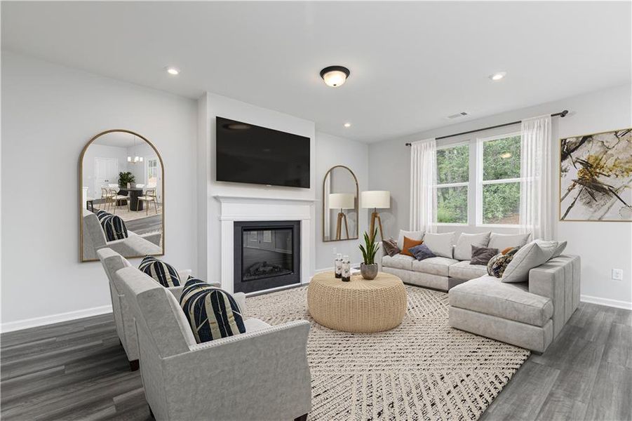 Furnished interior view inside a new home in Annsbury Park, Lilburn (Image 6).