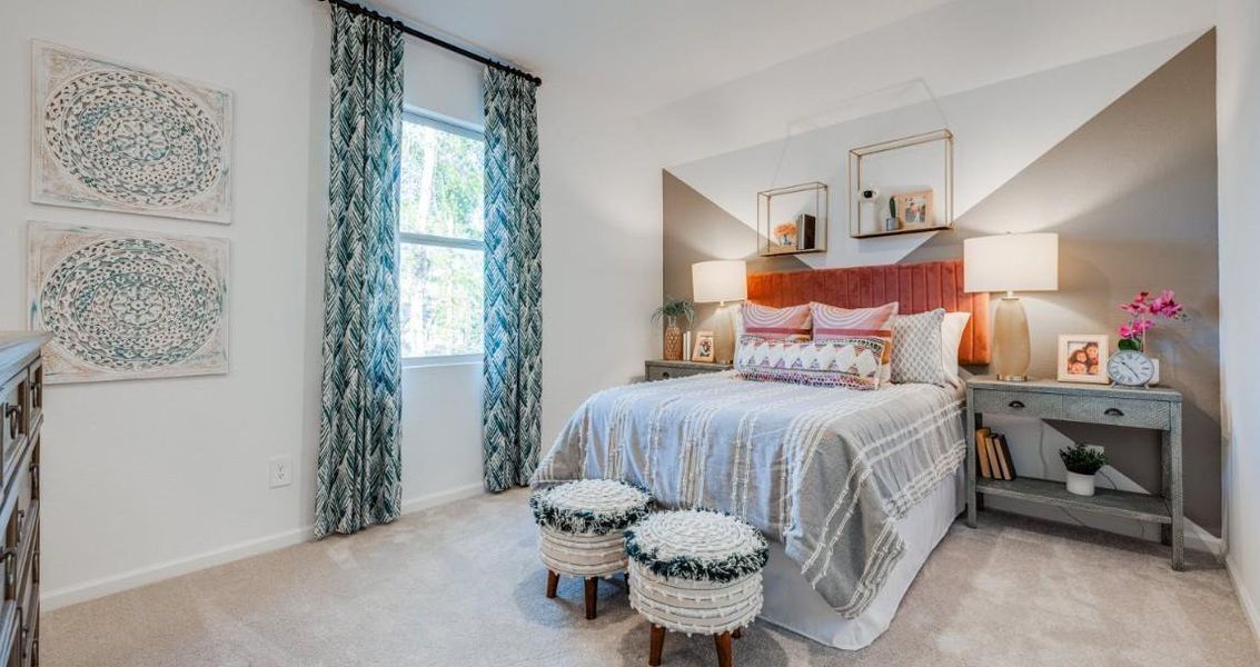 Furnished interior view inside a new home in Samara, League City (Image 15).