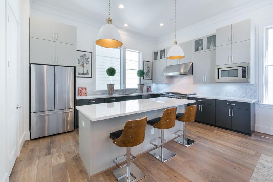 Upgraded appliance package with Fisher and Paykel double drawer dishwasher. Stack cabinets that are furniture grade quality. Upgraded appliance package with Fisher and Paykel double drawer dishwasher. Stack cabinets that are furniture grade quality.