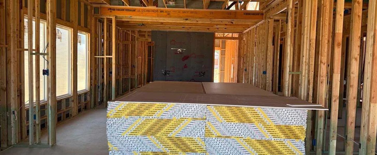 Open Kitchen-Dining Room Construction Progress