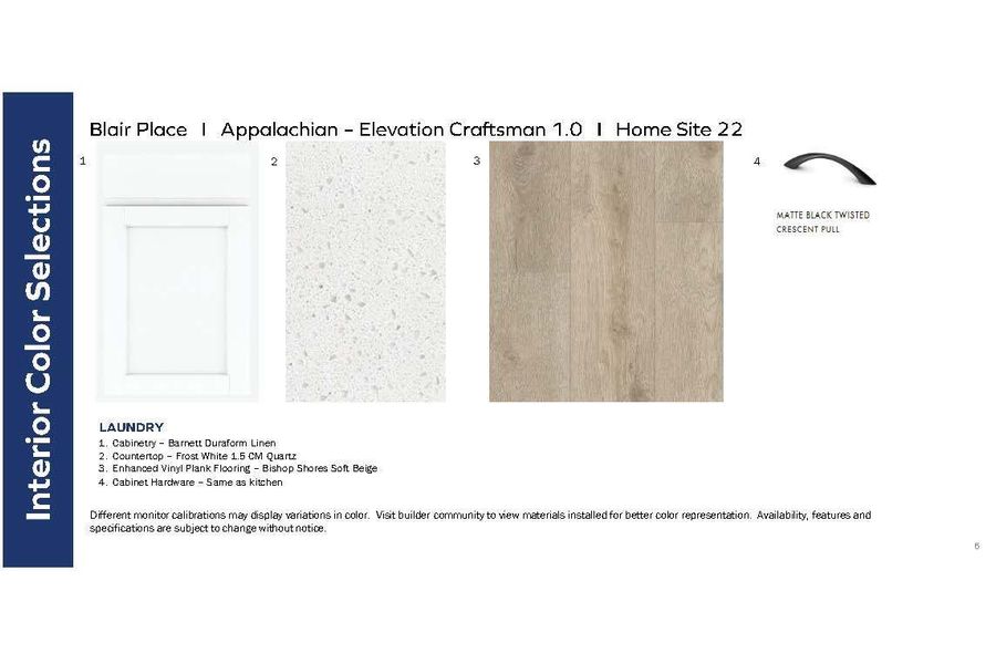 Sample of building materials used in homes in Blair Place, Monroe (Image 15).