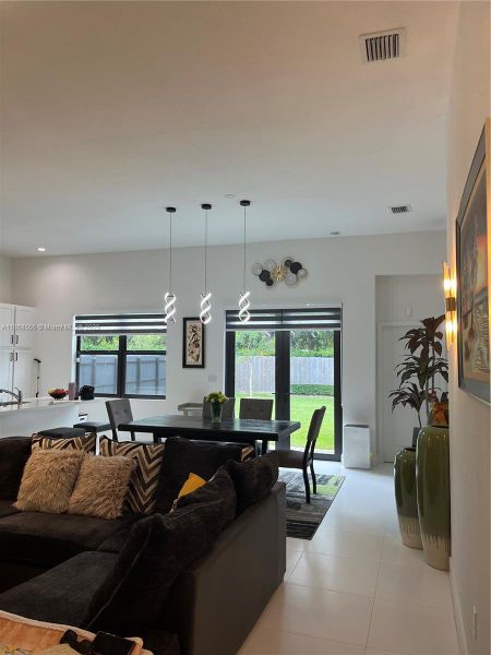 Furnished interior view inside a new home in , Miami (Image 8).