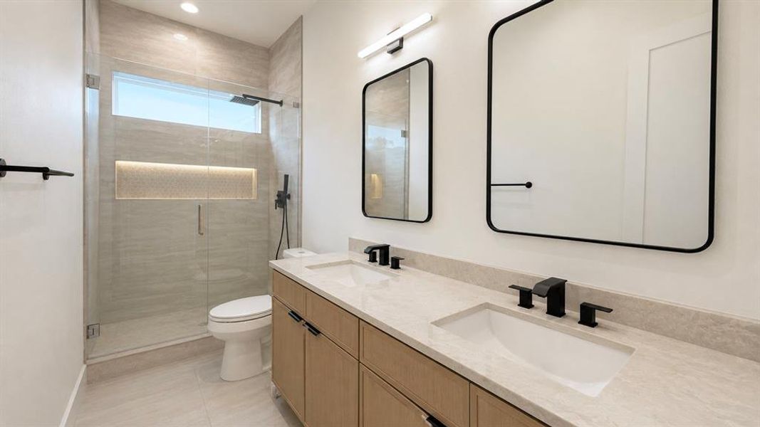 Furnished interior view inside a new home in , Dallas (Image 9).
