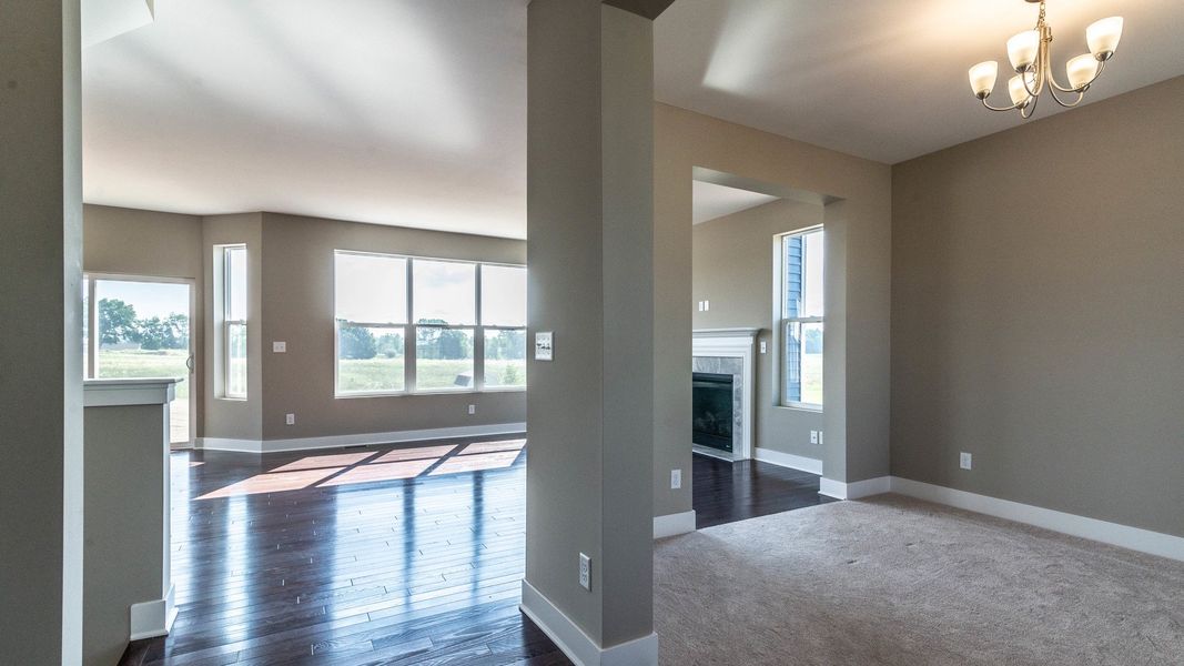 Representative unfurnished interior of a home built from the The Winslow by Norfolk Homes in Valleys, Jackson (Image 56).