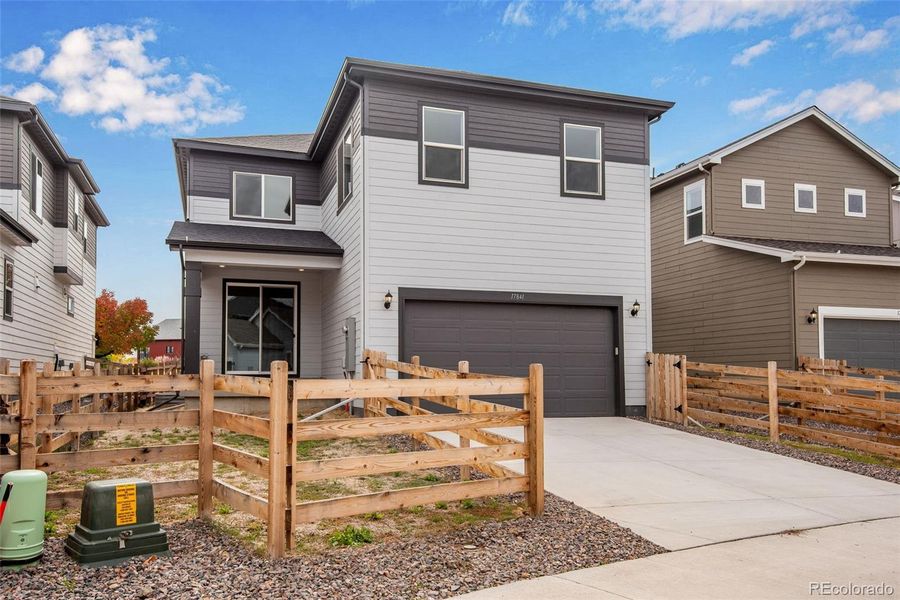 Exterior details and patio area of a home in Crescendo Collection at Reunion, Commerce City (Image 25). Exterior details and patio area of a home in Crescendo Collection at Reunion, Commerce City (Image 25).