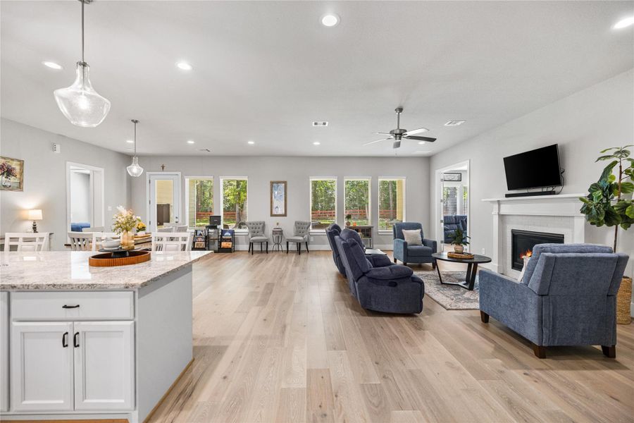 Furnished interior view inside a new home in Ridgelake Shores, Montgomery (Image 28).