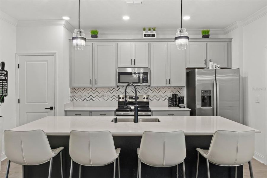 Furnished interior view inside a new home in Tohoqua, Kissimmee (Image 17).