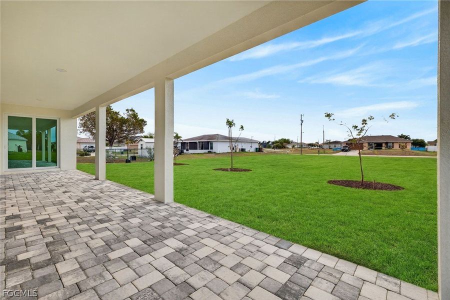 Exterior details and patio area of a home in Cape Coral, Cape Coral (Image 3).