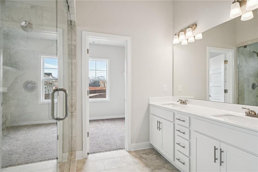 Furnished interior view inside a new home in Rosewood Lake Estates, Hoschton (Image 12).