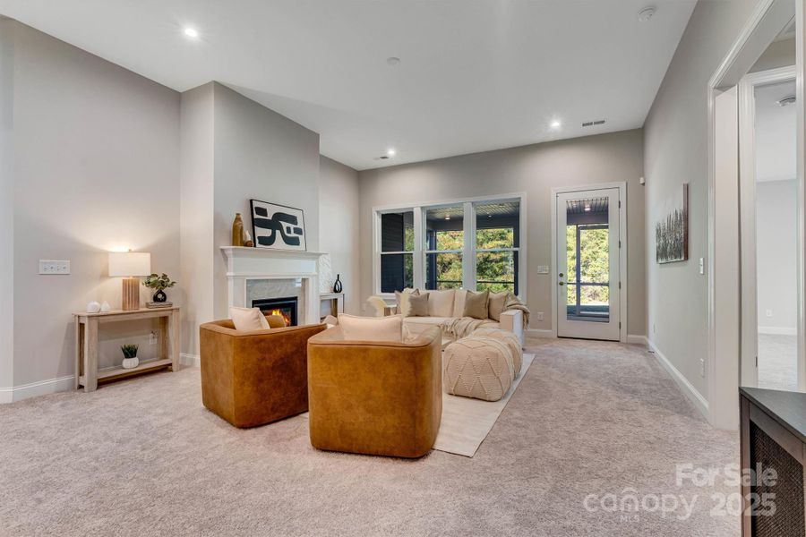 Furnished interior view inside a new home in , Charlotte (Image 18). Furnished interior view inside a new home in , Charlotte (Image 18).