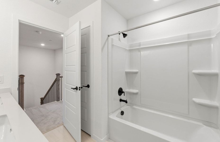 Furnished interior view inside a new home in Monarch on Main, Round Rock (Image 6).