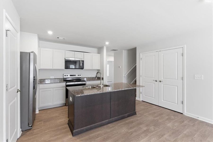 Furnished interior view inside a new home in Silver Leaf, Dawsonville (Image 9).