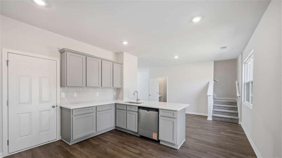 Furnished interior view inside a new home in Willowbrook, Winder (Image 7). Furnished interior view inside a new home in Willowbrook, Winder (Image 7).