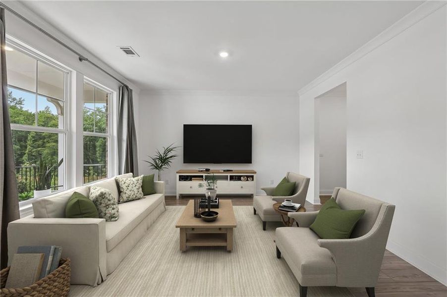 Furnished interior view inside a new home in Bailey Fence, Dacula (Image 6).