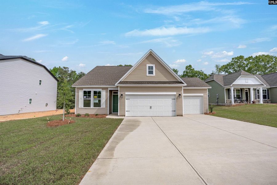 Front exterior of a new home in Rolling Hills, Prosperity, SC, highlighting curb appeal (Image 16). Front exterior of a new home in Rolling Hills, Prosperity, SC, highlighting curb appeal (Image 16).