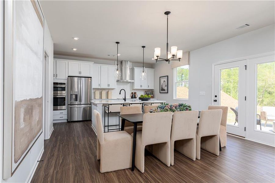 Furnished interior view inside a new home in , Powder Springs (Image 12).