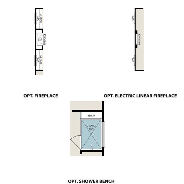 2D floor plan layout for the The Everett A by Davidson Homes LLC in Meadow Ridge Estates, Josephine, TX (Image 4).