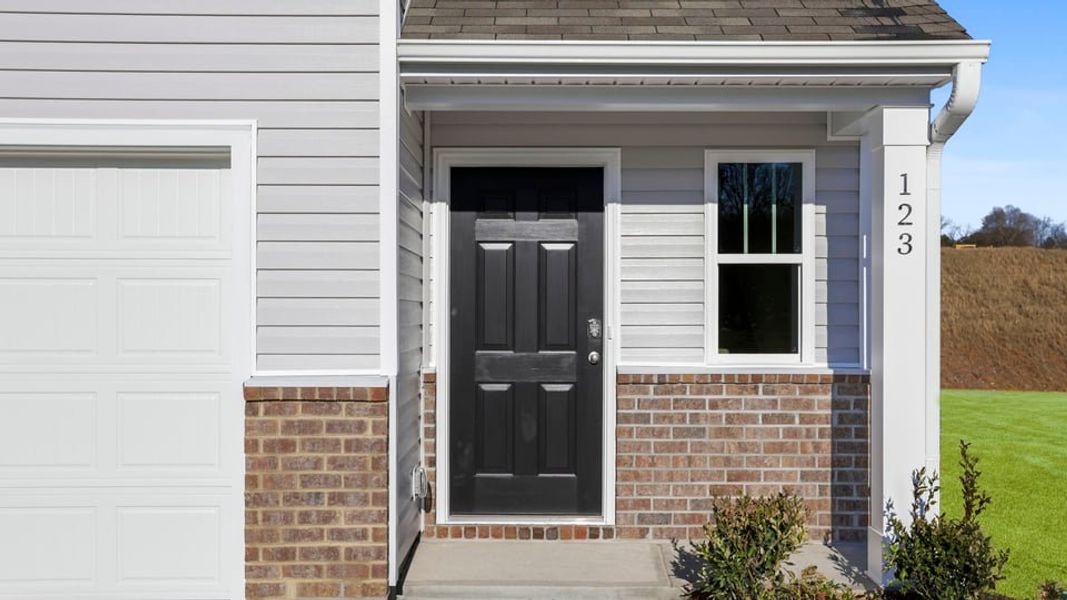 Exterior details and patio area of a home in Cedar Gap, Fountain Inn (Image 3).