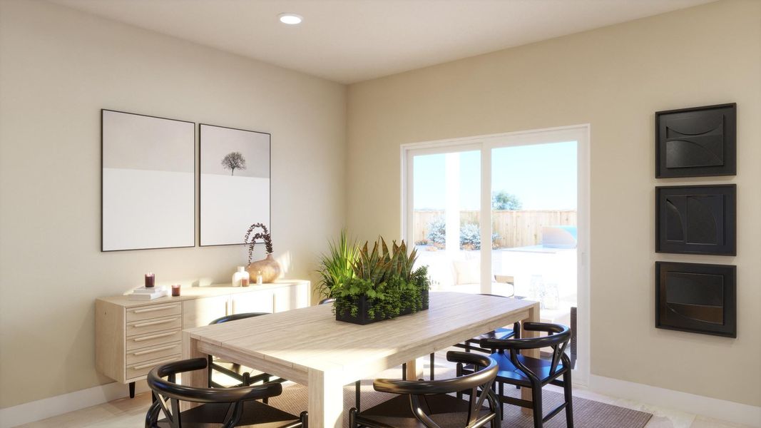 Furnished interior view inside a new home in Ryegrass Collection – Freedom at Anthem, Kyle (Image 8).