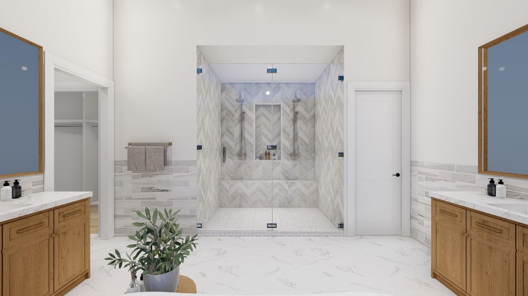 Furnished interior view inside a new home in , Houston (Image 28).