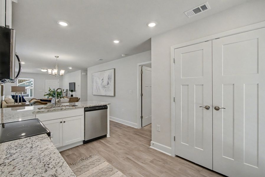 Representative furnished interior of a home built from the Plan 1250 by Adams Homes in Turtle Creek, Cantonment (Image 15).