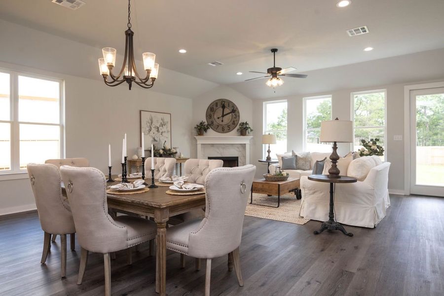 Representative furnished interior of a home built from the The Laurel by Avonley Homes in Greens Prairie Reserve, College Station (Image 5).