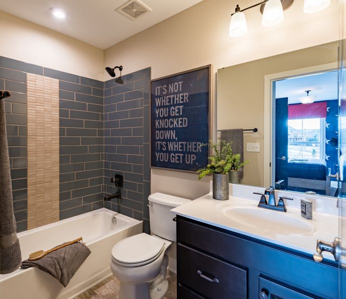 Furnished interior view inside a new home in The Estates and Meadows at Floyds Fork, Louisville (Image 25).