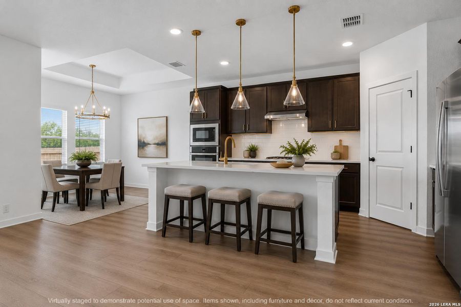 Furnished interior view inside a new home in Nopal Valley, San Antonio (Image 5).