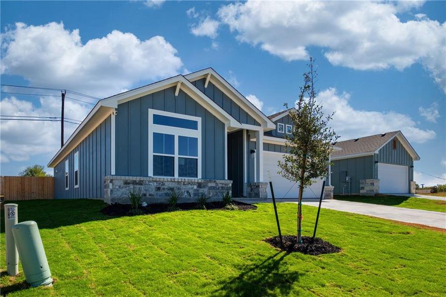 Front exterior of a new home in , Temple, TX, highlighting curb appeal (Image 15). Front exterior of a new home in , Temple, TX, highlighting curb appeal (Image 15).