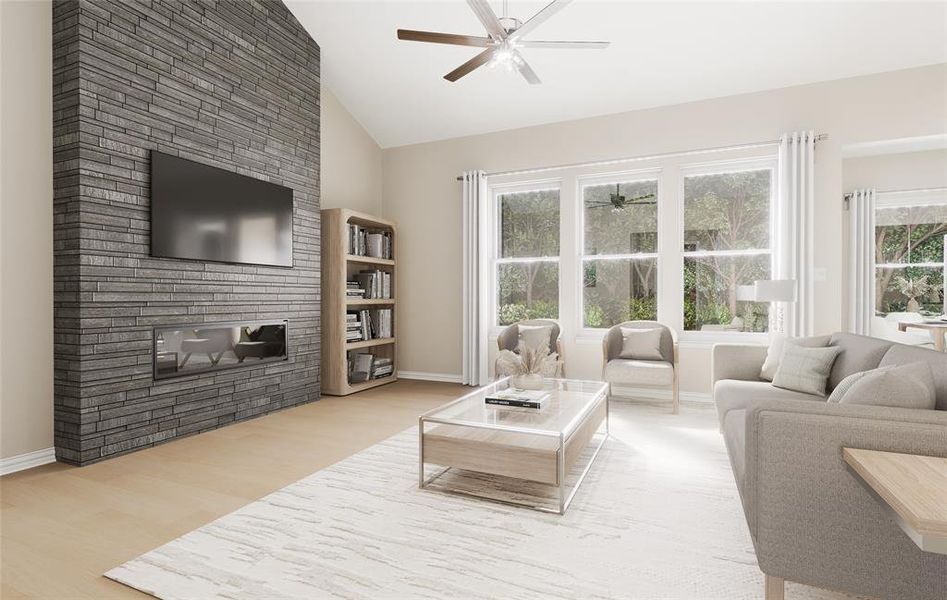 Furnished interior view inside a new home in , Azle (Image 9). Furnished interior view inside a new home in , Azle (Image 9).