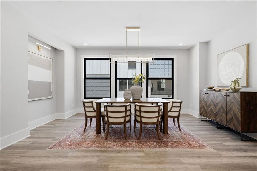 Furnished interior view inside a new home in , Roswell (Image 15).