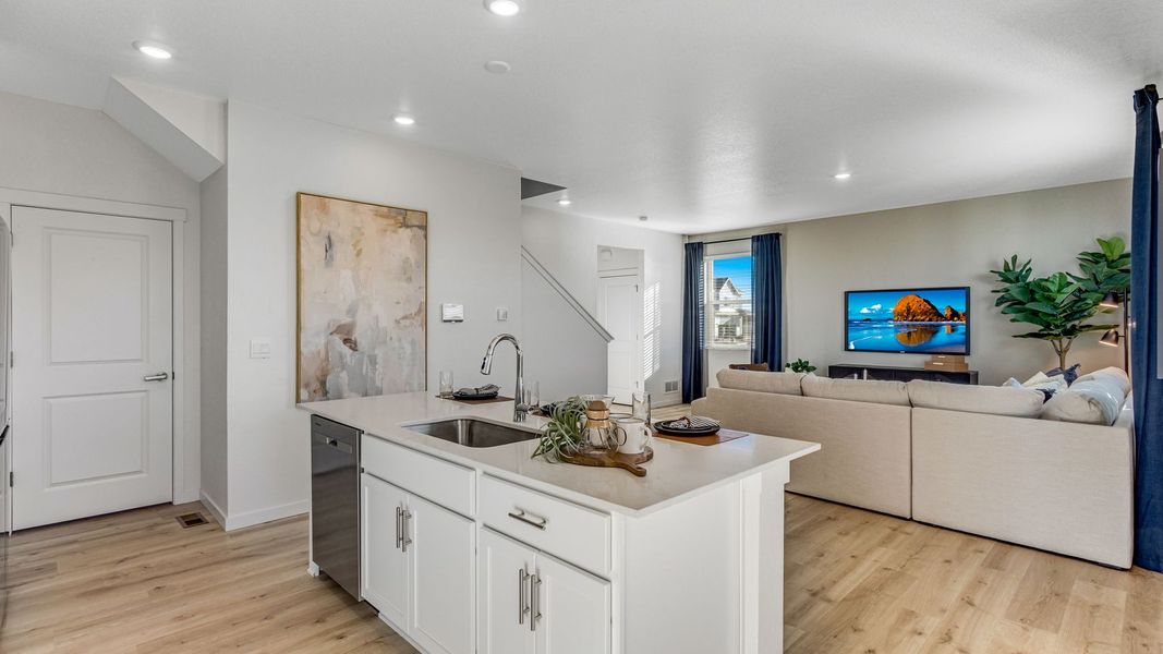 Furnished interior view inside a new home in Prairie Song, Windsor (Image 9).