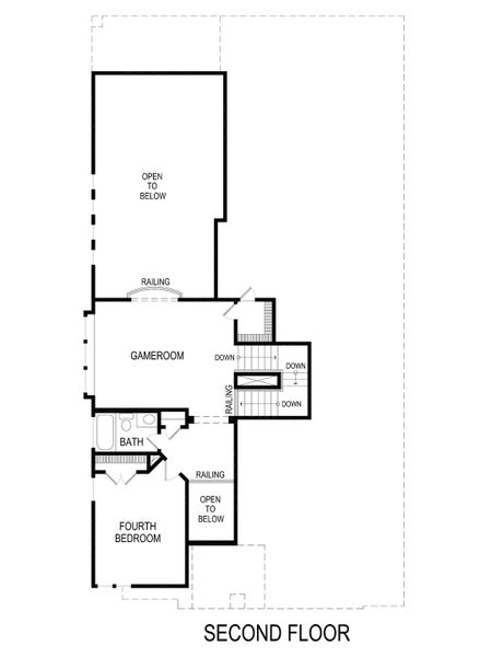 2D floor plan layout for the Royal R (w/Game) by First Texas Homes in Villages of Creekwood, Frisco, TX (Image 3). 2D floor plan layout for the Royal R (w/Game) by First Texas Homes in Villages of Creekwood, Frisco, TX (Image 3).